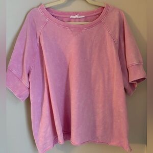 Jane and Delancey Light Pink Short Sleeve Top
